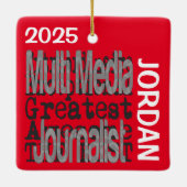 Multi-Media-Journalist Extraordinaire CUSTOM Keramikornament (Rückseite)