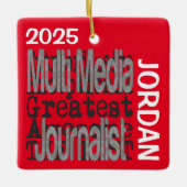 Multi-Media-Journalist Extraordinaire CUSTOM Keramikornament (Vorderseite)