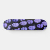 Multi-Mona in Blau - 70er Style Skateboard (Horizontal)