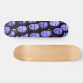 Multi-Mona in Blau - 70er Style Skateboard (Horizontal)