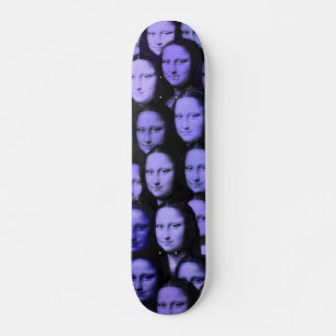 Multi-Mona in Blau - 70er Style Skateboard