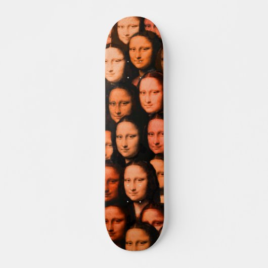 Multi-Mona in der Orange - 70er Art Skateboard (Vorne)