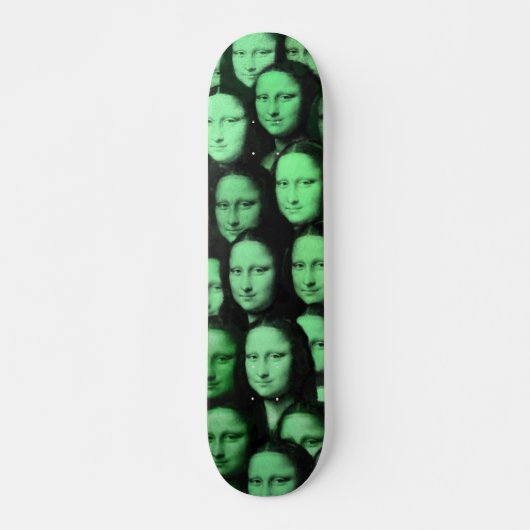 Multi-Mona in Grün Skateboard (Vorne)