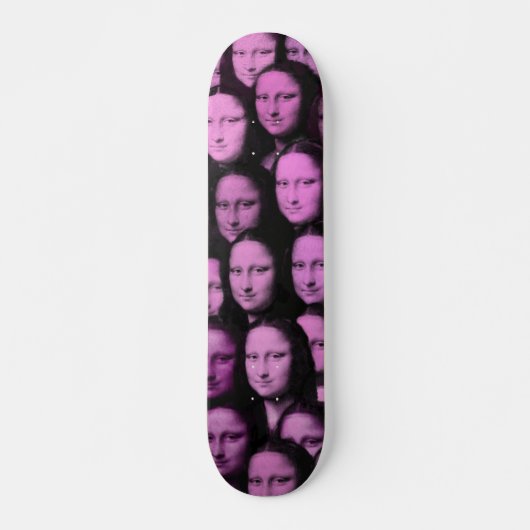 Multi-Mona in Rosa - 70er-Stil Skateboard (Vorne)