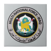 Multi nationale Kraft - der Irak Fliese (Vorderseite)