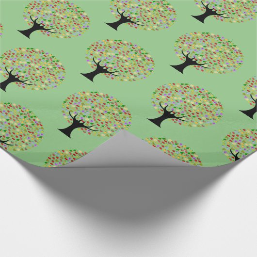 Multi-Obstbaum Thunder_Cove Geschenkpapier (Ecke)