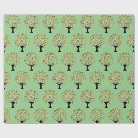 Multi-Obstbaum Thunder_Cove Geschenkpapier (Flach)