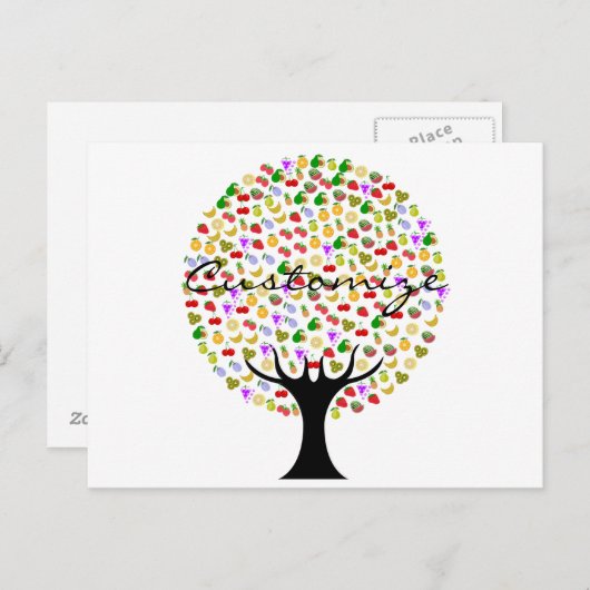 Multi-Obstbaum Thunder_Cove Postkarte (Vorne/Hinten)