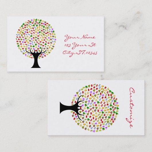 Multi-Obstbaum Thunder_Cove Visitenkarte (Vorne/Hinten)