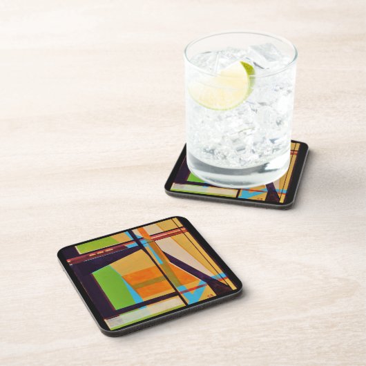 multi orange Untersetzer-Set Getränkeuntersetzer (Rechte Seite)