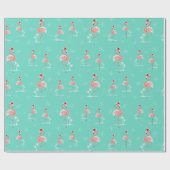 Multi Packpapier des Weihnachtsflamingos (Flach)