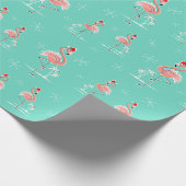 Multi Packpapier des Weihnachtsflamingos (Ecke)