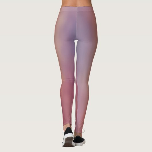 Multi Pastellfarbe Legging Leggings (Rückseite)