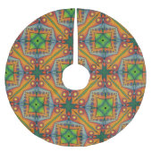 multi pattern polyester weihnachtsbaumdecke (Vorderseite)