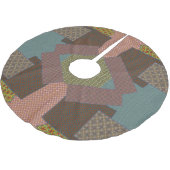 multi pattern polyester weihnachtsbaumdecke (Schrägansicht)