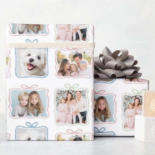 Multi Photo Christmas Gift Geschenkpapier