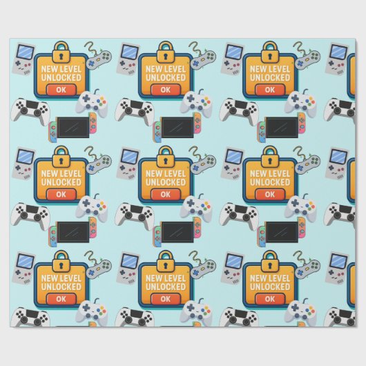 Multi-Plattform-Videospiel Geschenkpapier (Flach)