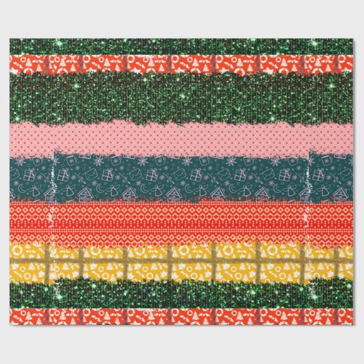 Multi Print Christmas Geschenkpapier (Flach)