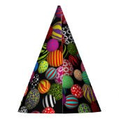 Multi-Print-Kugeln Partyhütchen (Rückseite)