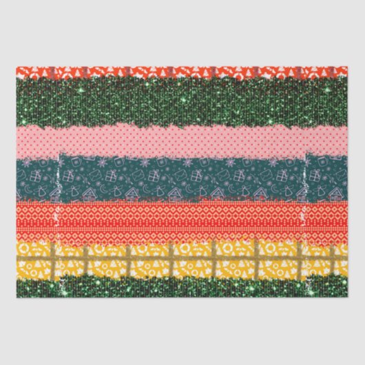 Multi Print Weihnachtszettel Seidenpapier (Vorderseite)