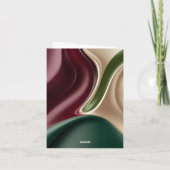 Multi purpose folded card in stylish graphic (Rückseite)