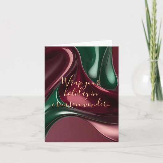 Multi purpose folded card in stylish graphic (Vorderseite)