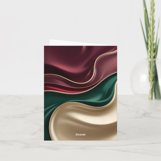 Multi purpose folded card in stylish graphic (Rückseite)