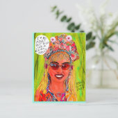 MULTI-PURPOSE-KARTE NACH SCHLECHTER MÄDCHENKUNST POSTKARTE (Stehend Vorderseite)