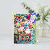 MULTI-PURPOSE-KARTE NACH SCHLECHTER MÄDCHENKUNST POSTKARTE (Stehend Vorderseite)