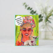 MULTI-PURPOSE-KARTE NACH SCHLECHTER MÄDCHENKUNST POSTKARTE (Stehend Vorderseite)