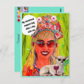 MULTI-PURPOSE-KARTE NACH SCHLECHTER MÄDCHENKUNST POSTKARTE (Vorne/Hinten)