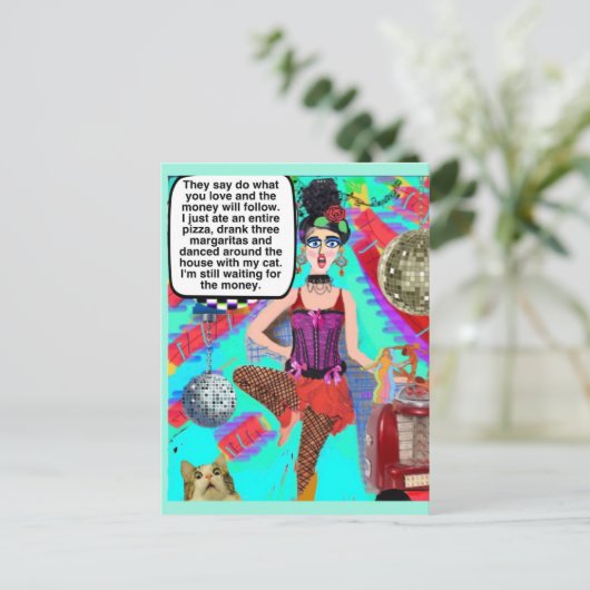 MULTI-PURPOSE-KARTE NACH SCHLECHTER MÄDCHENKUNST POSTKARTE (Stehend Vorderseite)