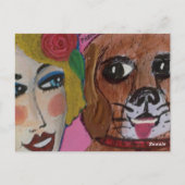 MULTI-PURPOSE-KARTE NACH SCHLECHTER MÄDCHENKUNST POSTKARTE (Rückseite)