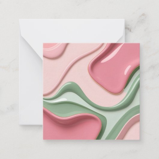 Multi purpose note card in stylish graphic mitteilungskarte (Vorderseite)