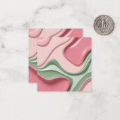 Multi purpose note card in stylish graphic mitteilungskarte (Vorderseite/Rückseite Beispiel)