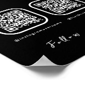 Multi QR Code Verbindung mit uns Scan zu zahlen Sc Poster (Ecke)