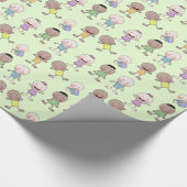 Multi-Racial Babies Collage Geschenkpapier (Ecke)