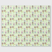 Multi-Racial Babies Collage Geschenkpapier (Flach)