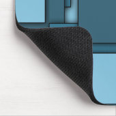 Multi-Rechteck Blau mousepad (Ecke)