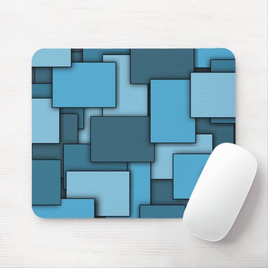 Multi-Rechteck Blau mousepad (Mit Mouse)