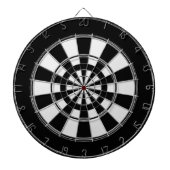 Multi Ring Black und White Dartboard Dartscheibe (vorne)