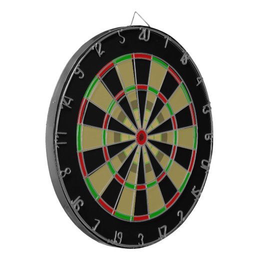 Multi Ringhalb traditioneller Dartboard Dartscheibe (Vorderseite Links)