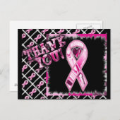 Multi rosa Band Postkarte (Vorne/Hinten)