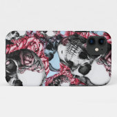 Multi Rosenschädelamericanamuster Case-Mate iPhone Hülle (Rückseite (Horizontal))