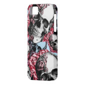 Multi Rosenschädelamericanamuster Case-Mate iPhone Hülle (Rückseite Links)