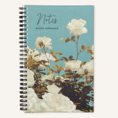 Multi Roses Floral Garden Custom Spiral Notebook Notizblock (Vorderseite)