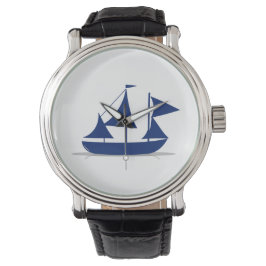 Multi-Sail Sailboat Marine Nautical Armbanduhr
