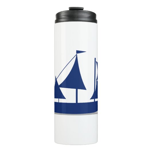 Multi-Sail Sailboat Marine Nautical Thermosbecher (Vorderseite)