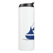 Multi-Sail Sailboat Marine Nautical Thermosbecher (Nach links gedreht)