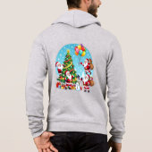 **“Multi-Santa Christmas Fun – 3D Cartoon Transpar Hoodie (Rückseite)